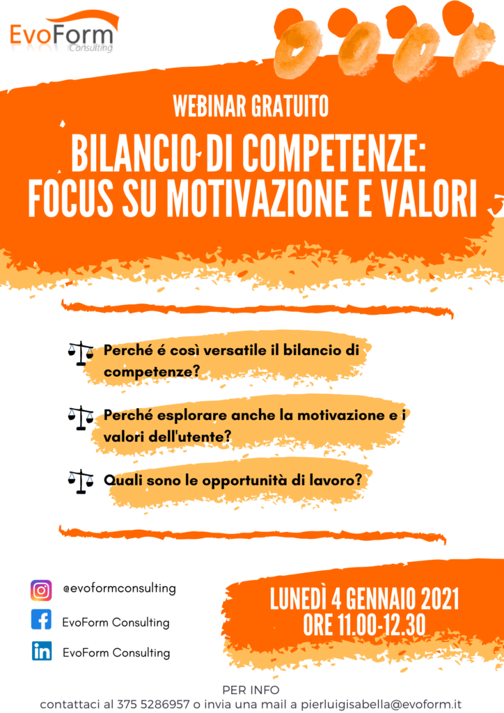 Bilancio delle competenze: motivazione e valori